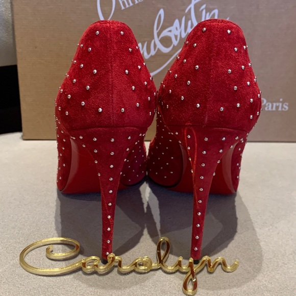 🚫SOLD🚫 Brand New Auth Christian Louboutin Hot Chick Plume Suede Pump - Picture 5 of 7